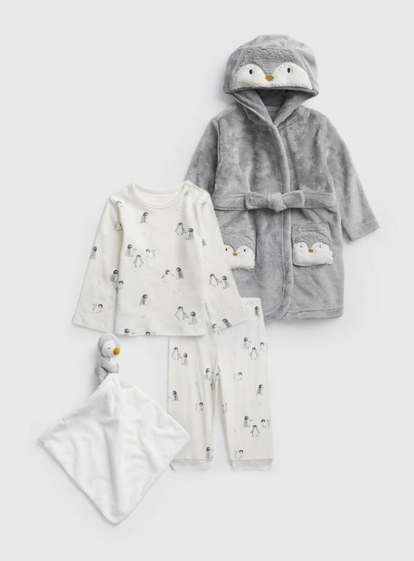 Penguin Nightwear & Comforter Gift Set Up to 1 mth